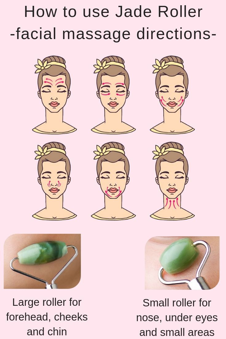 Jade roller skincare preparation serum