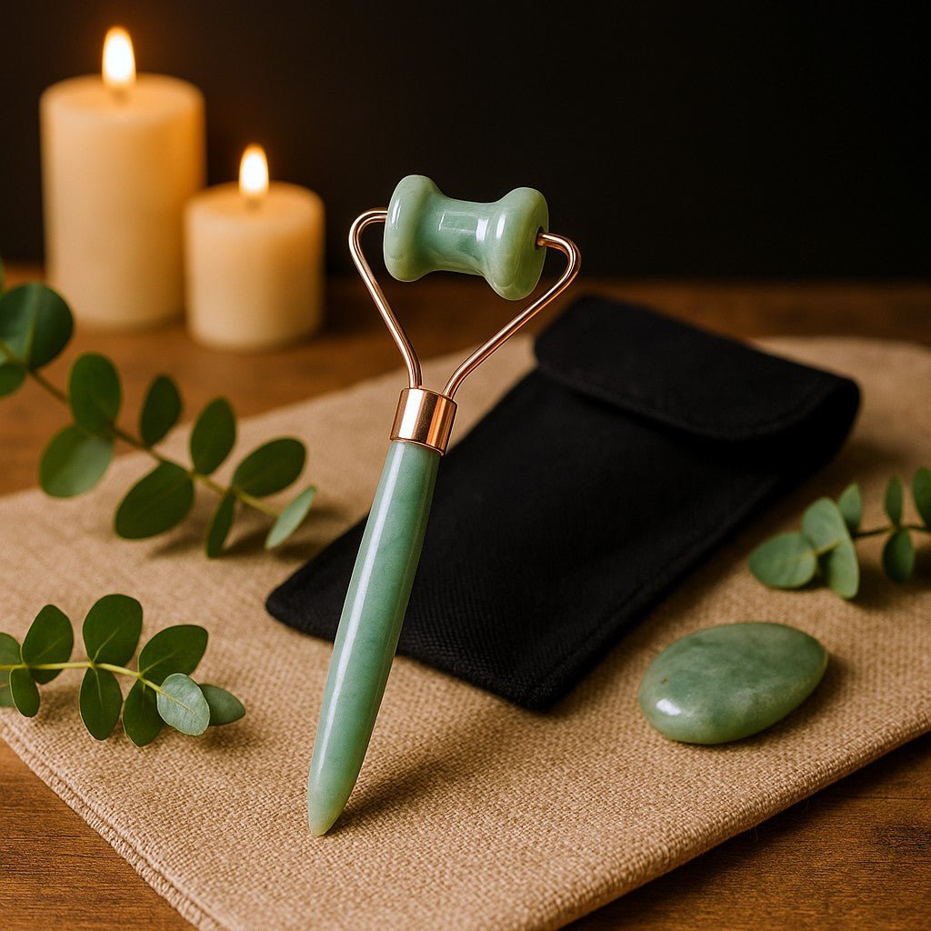 jade roller jawline massage