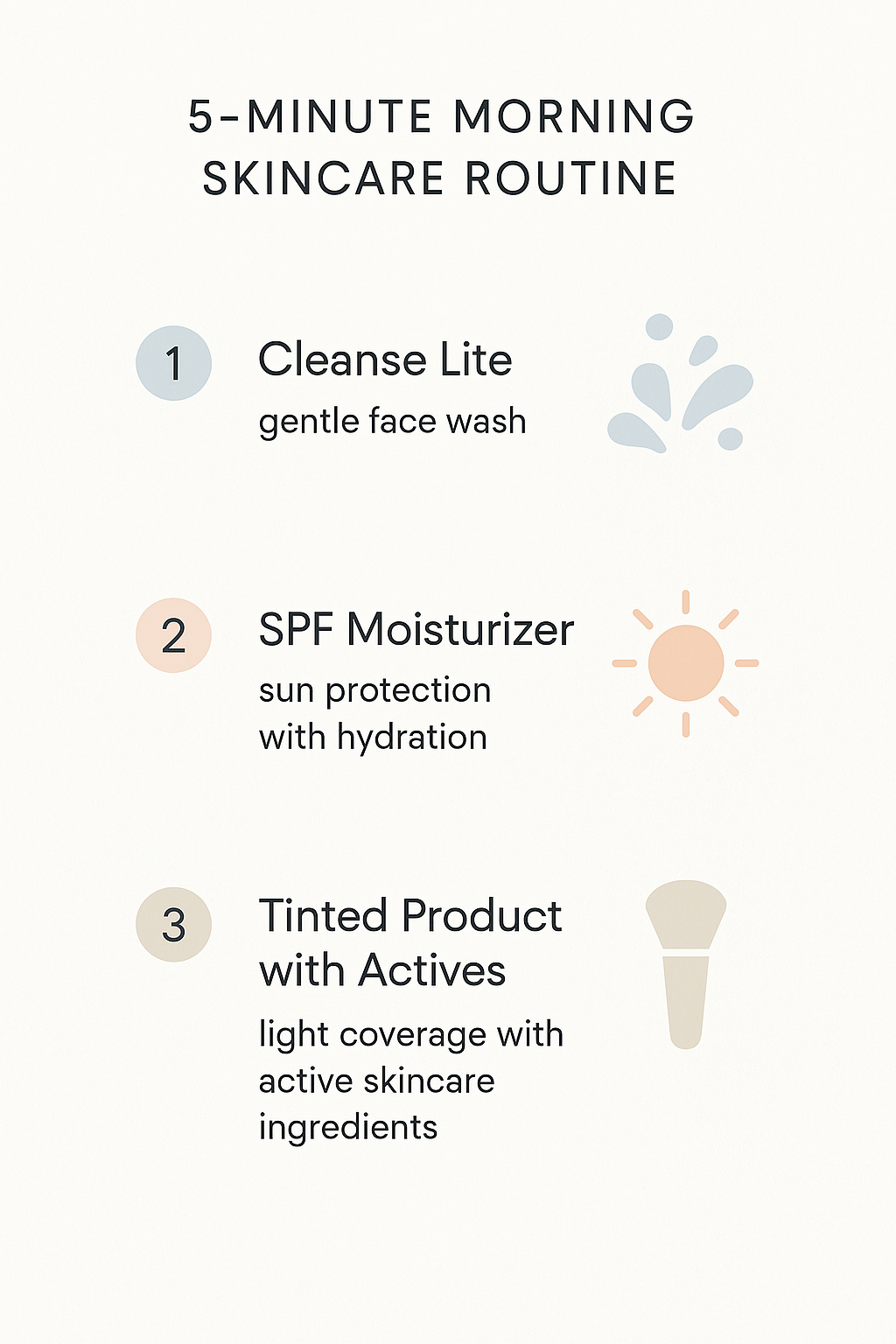 spf application morning routine