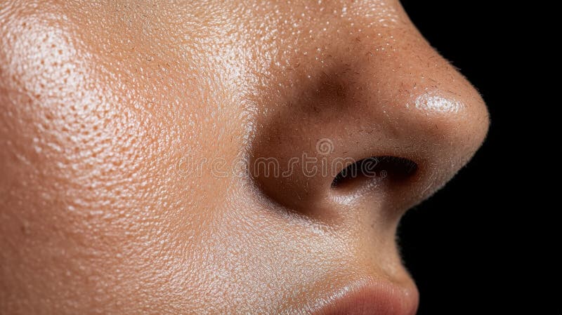 nose pore skin texture