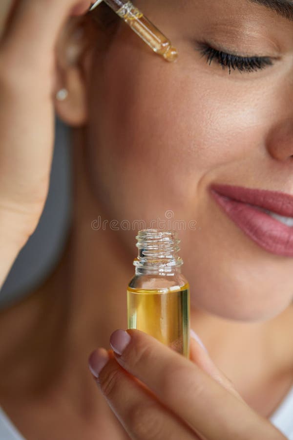 serum drop on face