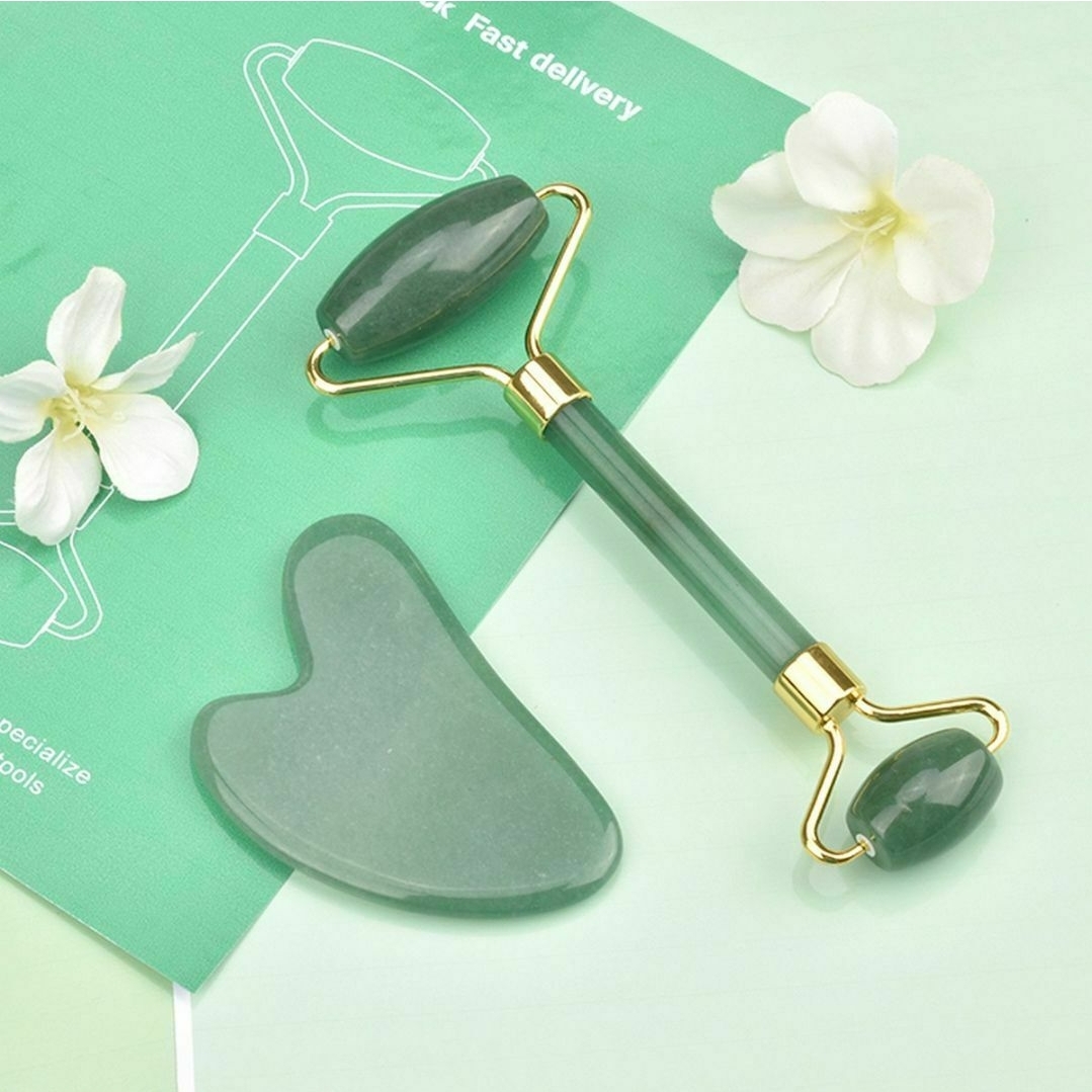 jade roller plus gua sha